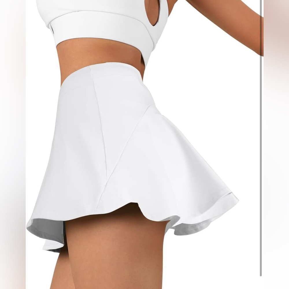 Amazon SUUKSESS pleated high waisted tennis skirt w pockets M - Picture 3 of 7